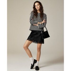 J. Crew Classic mariner cloth boatneck T shirt - Striped, Medium